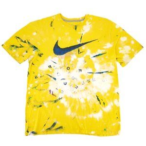 Nike Custom Painted Dyed Swoosh Graphic T-Shirt XL